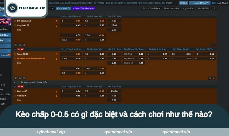 Kèo chấp 0-0.5 có gì đặc biệt và cách chơi như thế nào?
