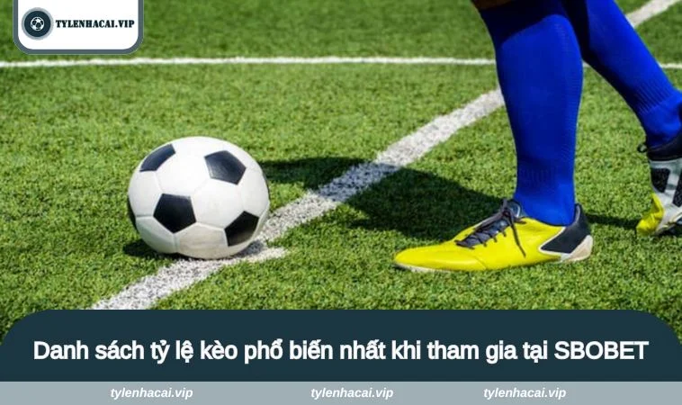 Danh sách tỷ lệ kèo phổ biến nhất khi tham gia tại SBOBET